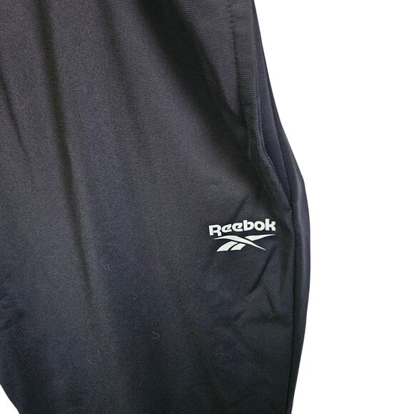 Reebok Men's XL Vector Track Pats Black Classic Athletic Training Joggers Gym - Picture 4 of 9